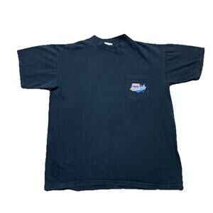 Doral Across America Pocket Tee XL Black Vintage 90s USA Made